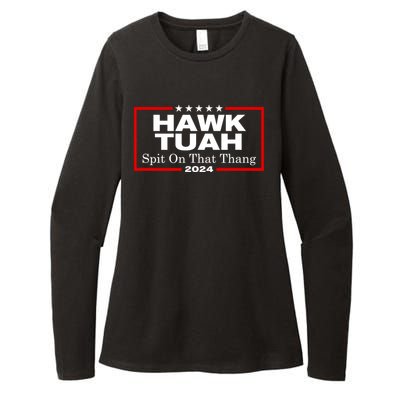 Hawk Tuah Utah 2024 Spit Thang Womens CVC Long Sleeve Shirt