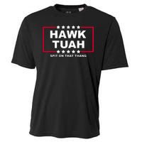 Hawk Tuah Utah Girl Funny Spit On That Thang Cooling Performance Crew T-Shirt