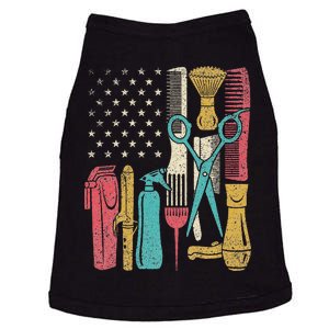 Hairstylist Tools Usa Flag Haircutter Barber Hairdresser Doggie Tank