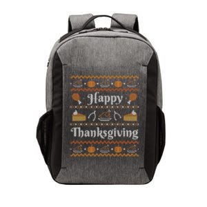 Happy Thanksgiving Ugly Sweater Style Happy Holiday Funny Vector Backpack