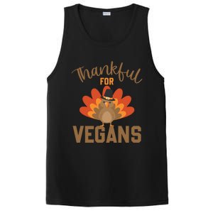 Happy Thanks Vegan Thankful For Vegans Gift PosiCharge Competitor Tank