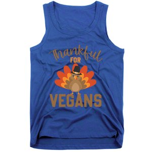 Happy Thanks Vegan Thankful For Vegans Gift Tank Top