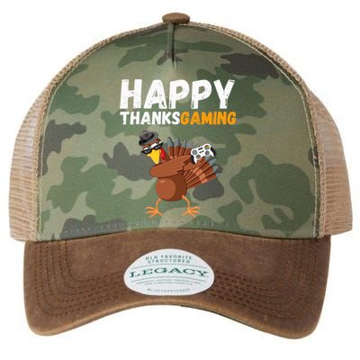 Happy Thanksgiving Video Game Dabbing Turkey Pilgrim Legacy Tie Dye Trucker Hat