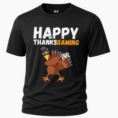 Happy Thanksgiving Video Game Dabbing Turkey Pilgrim Performance Shirt