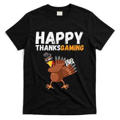 Happy Thanksgiving Video Game Dabbing Turkey Pilgrim T-Shirt