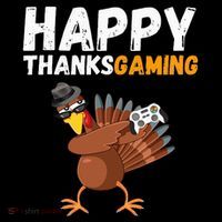 Happy Thanksgiving Video Game Dabbing Turkey Pilgrim Sustainable Bucket Hat