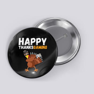 Happy Thanksgiving Video Game Dabbing Turkey Pilgrim Button