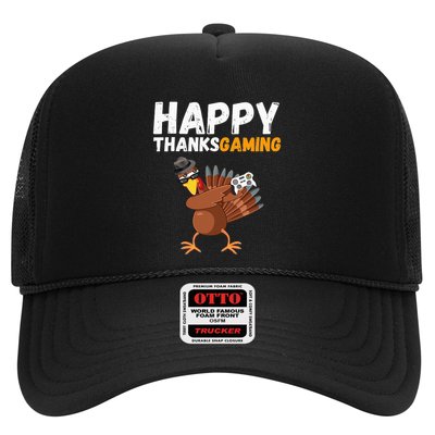 Happy Thanksgiving Video Game Dabbing Turkey Pilgrim Trucker Hat