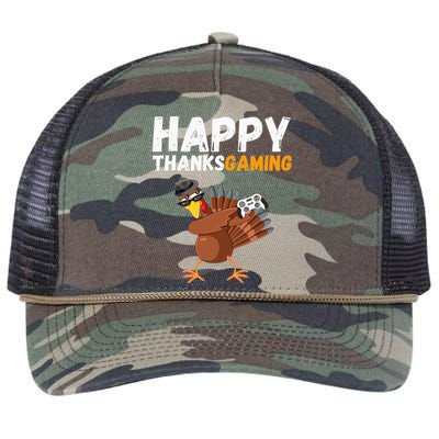 Happy Thanksgiving Video Game Dabbing Turkey Pilgrim Retro Rope Trucker Hat Cap