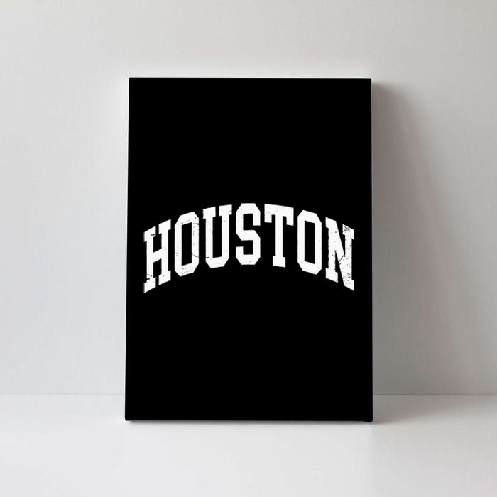 Houston Texas Vintage Distressed Worn Design Canvas