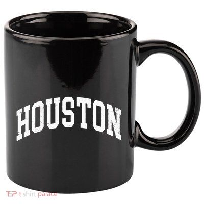 Houston Texas Vintage Distressed Worn Design 11oz C Handle Ceramic Mug