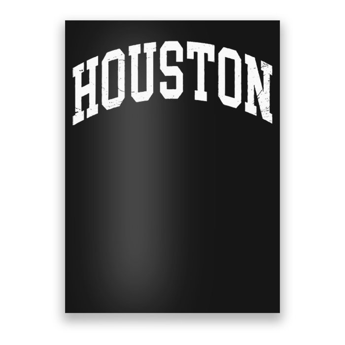 Houston Texas Vintage Distressed Worn Design Poster