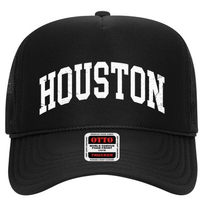 Houston Texas Vintage Distressed Worn Design Trucker Hat