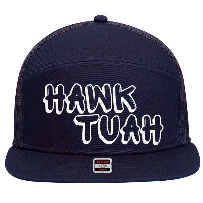 Hack Tuah Viral 7 Panel Mesh Trucker Snapback Hat