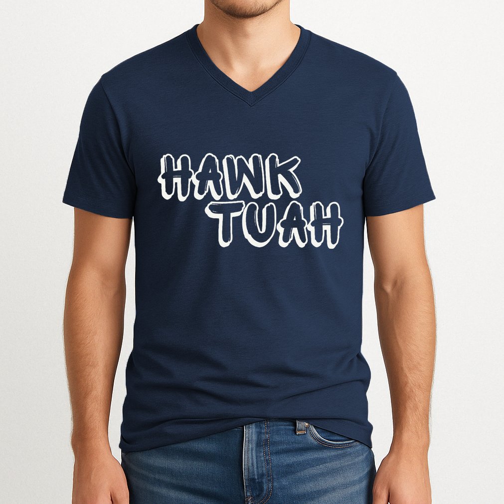 Hack Tuah Viral V-Neck T-Shirt
