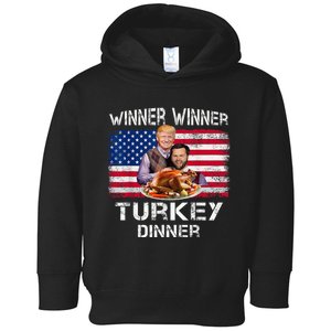 Humor Trump Vance Winner Winner Turkey Dinner Thanksgiving Toddler Hoodie