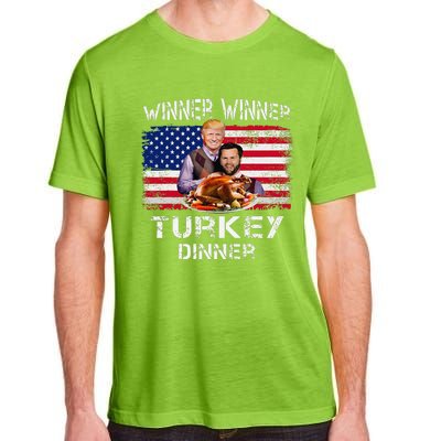 Humor Trump Vance Winner Winner Turkey Dinner Thanksgiving Adult ChromaSoft Performance T-Shirt