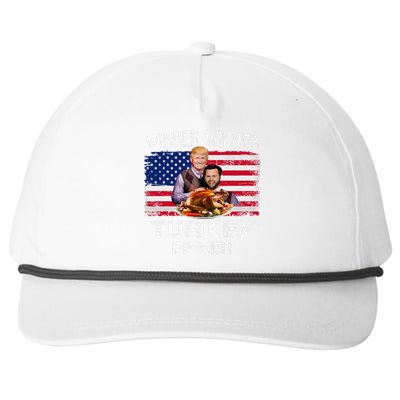 Humor Trump Vance Winner Winner Turkey Dinner Thanksgiving Snapback Five-Panel Rope Hat