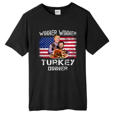 Humor Trump Vance Winner Winner Turkey Dinner Thanksgiving Tall Fusion ChromaSoft Performance T-Shirt