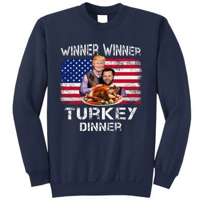 Humor Trump Vance Winner Winner Turkey Dinner Thanksgiving Sweatshirt