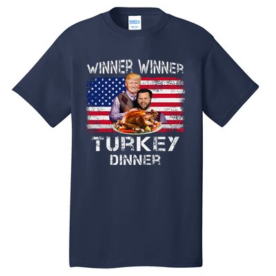 Humor Trump Vance Winner Winner Turkey Dinner Thanksgiving Tall T-Shirt