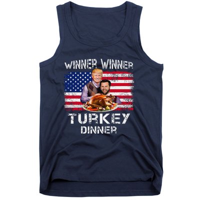 Humor Trump Vance Winner Winner Turkey Dinner Thanksgiving Tank Top