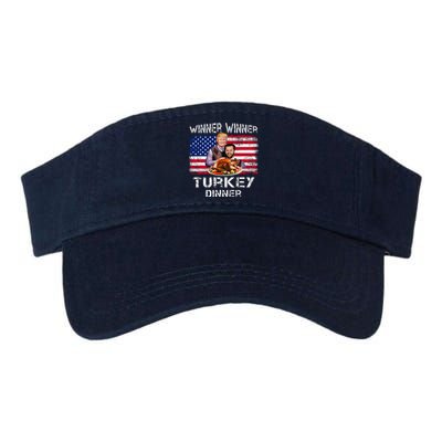 Humor Trump Vance Winner Winner Turkey Dinner Thanksgiving Valucap Bio-Washed Visor