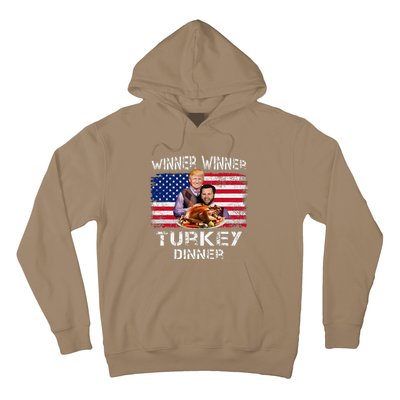 Humor Trump Vance Winner Winner Turkey Dinner Thanksgiving Hoodie