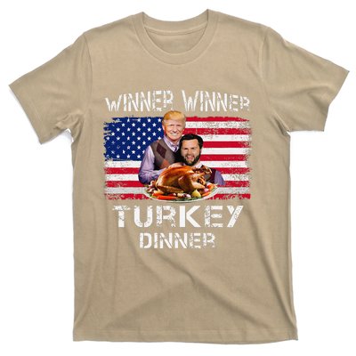 Humor Trump Vance Winner Winner Turkey Dinner Thanksgiving T-Shirt