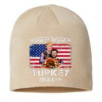 Humor Trump Vance Winner Winner Turkey Dinner Thanksgiving Sustainable Beanie