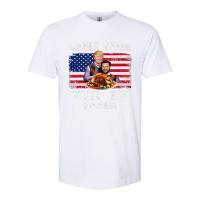 Humor Trump Vance Winner Winner Turkey Dinner Thanksgiving Softstyle CVC T-Shirt