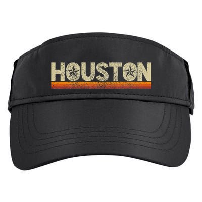 Houston Texas Vintage Retro Stars Souvenir Adult Drive Performance Visor