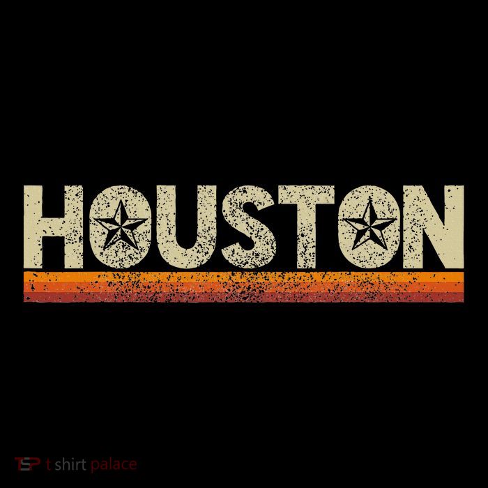 Houston Texas Vintage Retro Stars Souvenir Flatbill Hat