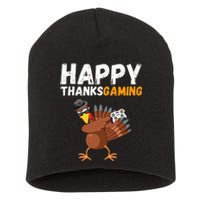 Happy Thanksgiving Video Game Dabbing Turkey Pilgrim Short Acrylic Beanie