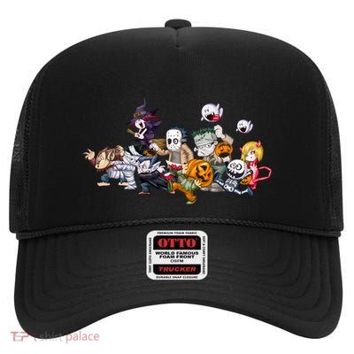 Halloween Team Villains Monster Crew High Crown Mesh Back Trucker Hat