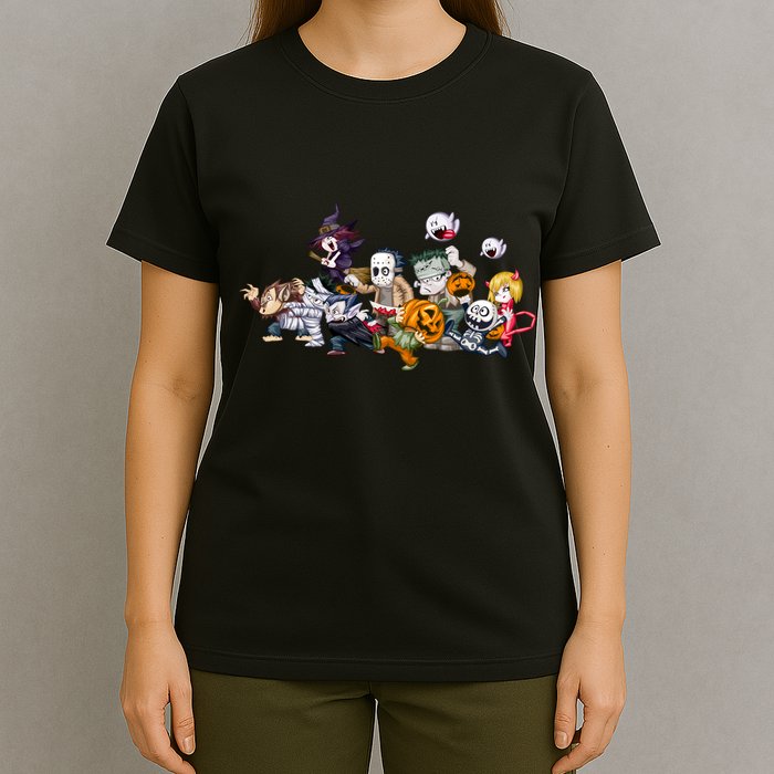 Halloween Team Villains Monster Crew T-Shirt