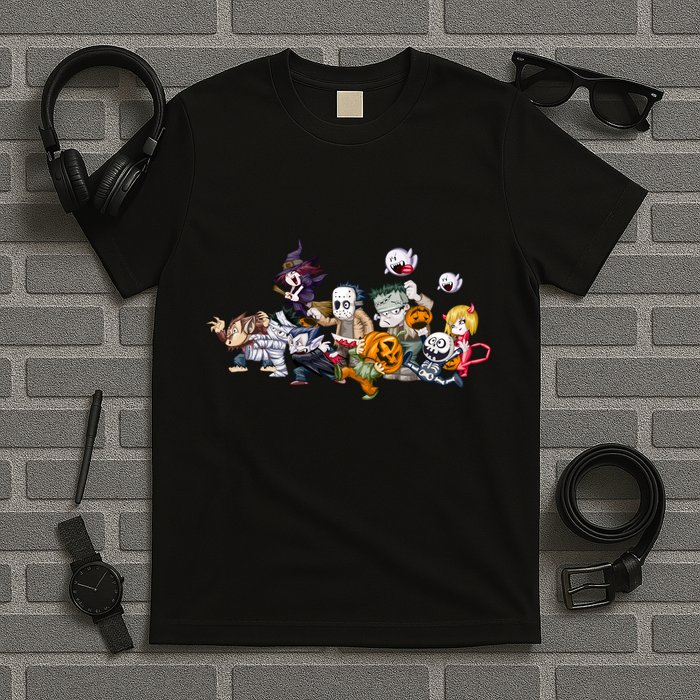 Halloween Team Villains Monster Crew T-Shirt