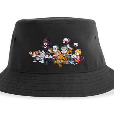 Halloween Team Villains Monster Crew Sustainable Bucket Hat