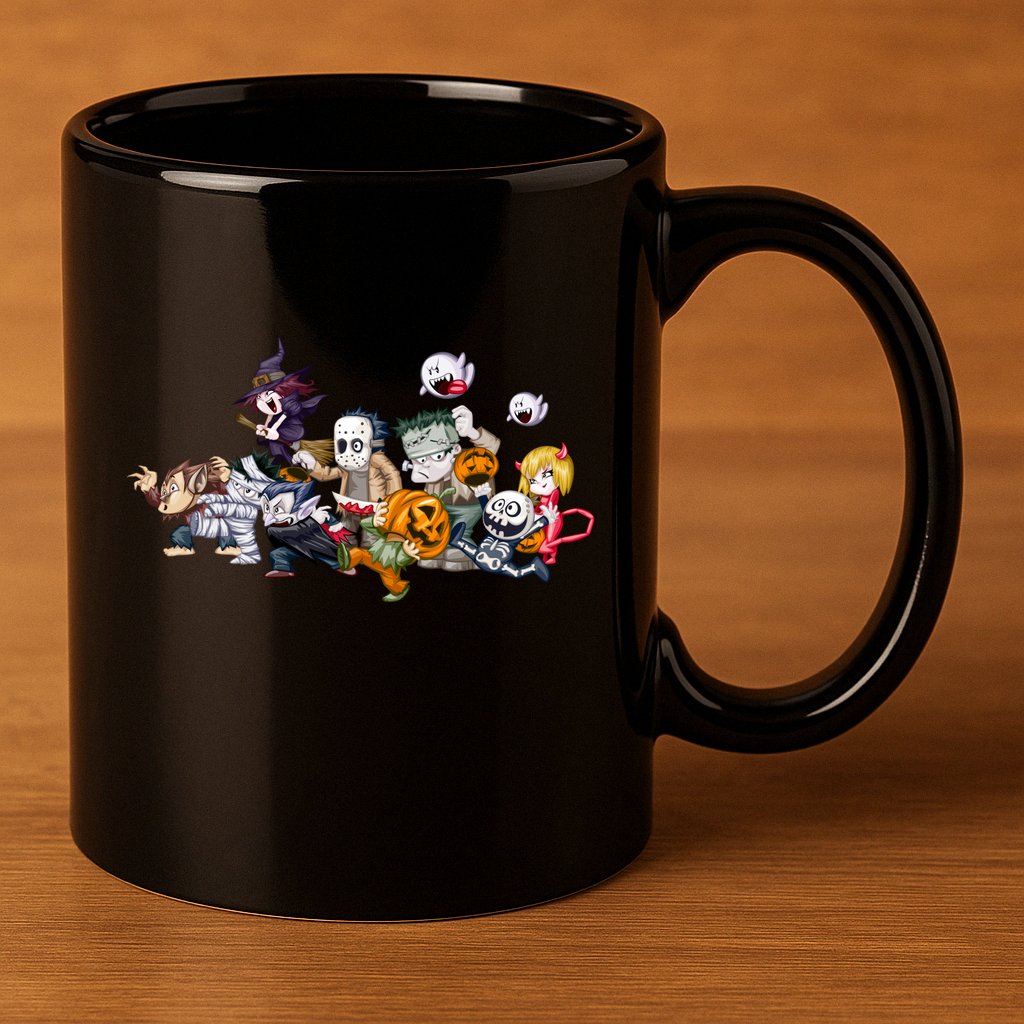 Halloween Team Villains Monster Crew 11oz C Handle Ceramic Mug