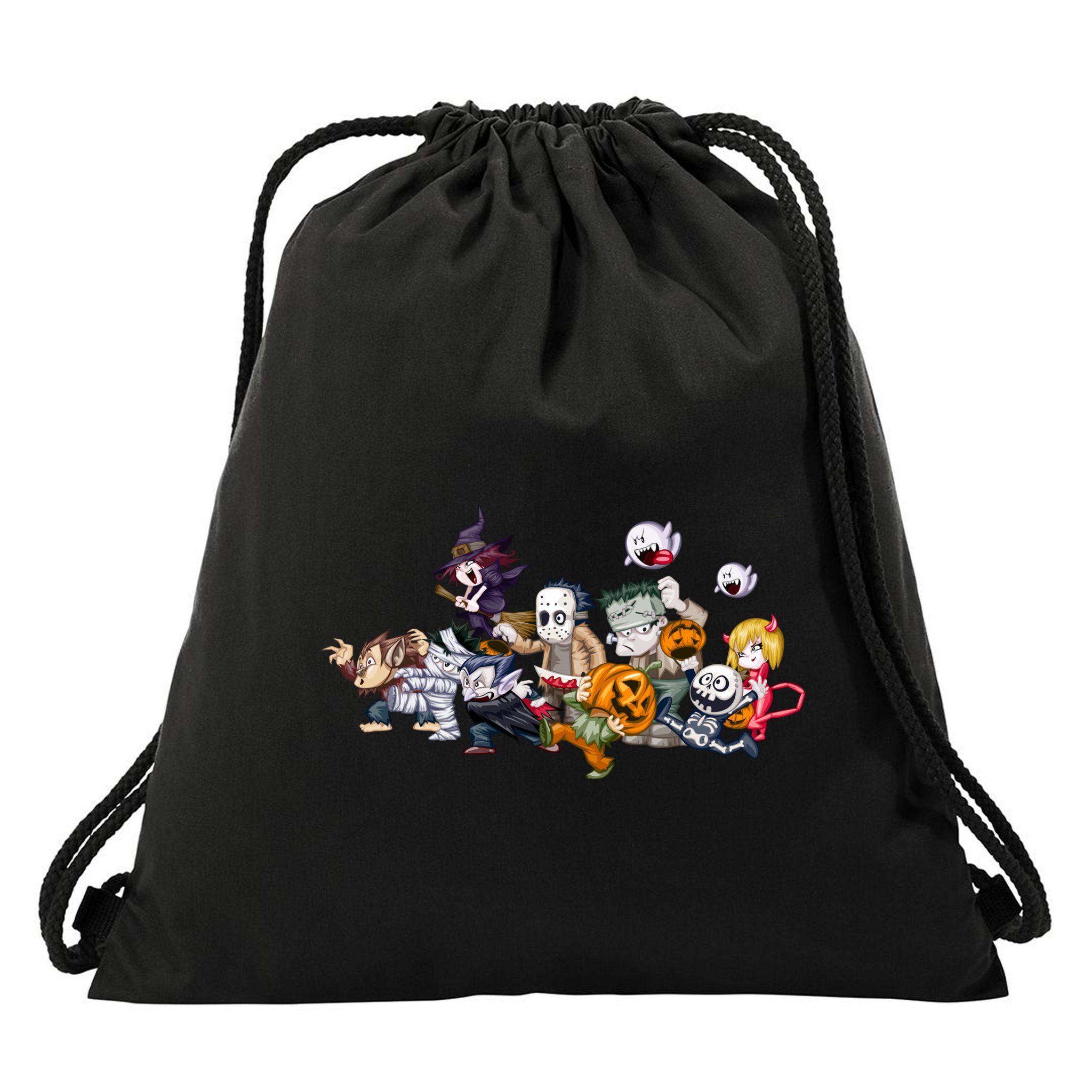 Halloween Team Villains Monster Crew Drawstring Bag