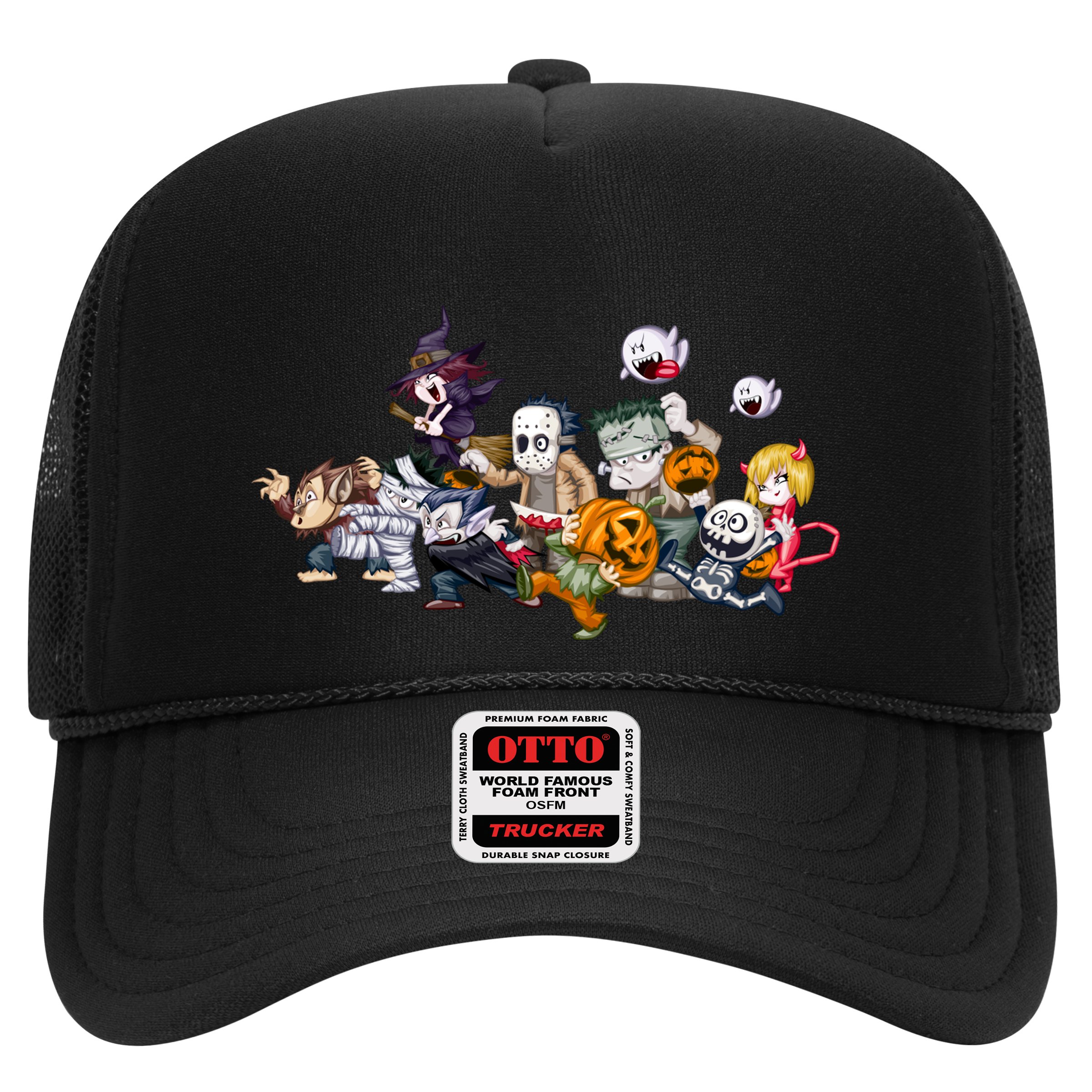 Halloween Team Villains Monster Crew Trucker Hat