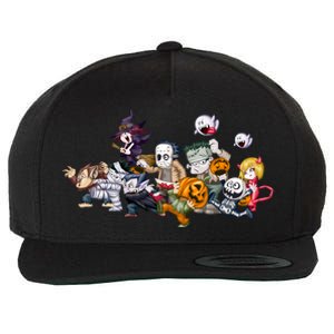 Halloween Team Villains Monster Crew Wool Snapback Cap