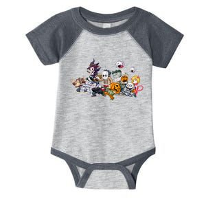 Halloween Team Villains Monster Crew Infant Baby Jersey Bodysuit