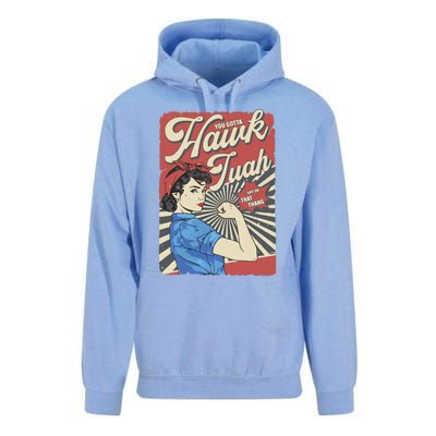 Hawk Tuah Viral Spit On That Thing Unisex Surf Hoodie