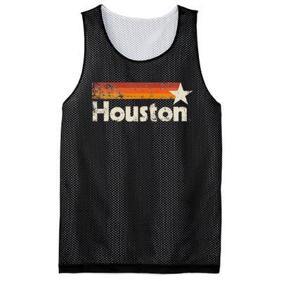 Houston Texas Vintage Houston Stripes Strong Old 70s 80s 90s Mesh Reversible Basketball Jersey Tank