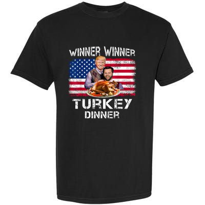 Humor Trump Vance Winner Winner Turkey Dinner Thanksgiving Garment-Dyed Heavyweight T-Shirt