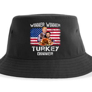 Humor Trump Vance Winner Winner Turkey Dinner Thanksgiving Sustainable Bucket Hat