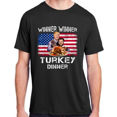 Humor Trump Vance Winner Winner Turkey Dinner Thanksgiving Adult ChromaSoft Performance T-Shirt