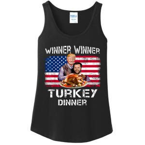 Humor Trump Vance Winner Winner Turkey Dinner Thanksgiving Ladies Essential Tank