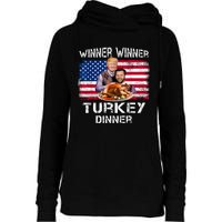 Humor Trump Vance Winner Winner Turkey Dinner Thanksgiving Womens Funnel Neck Pullover Hood